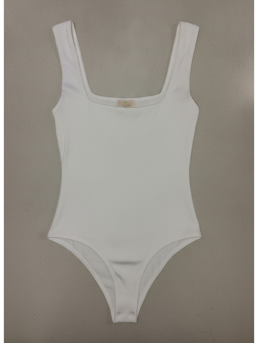 Live in the Moment White Sleeveless Bodysuit